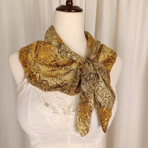 Vintage 90s Snake Print Pre-styled Scarf